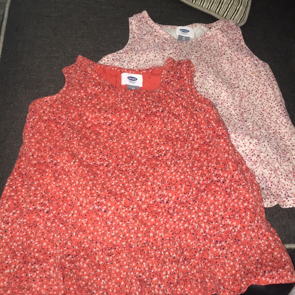 Girls floral top combo